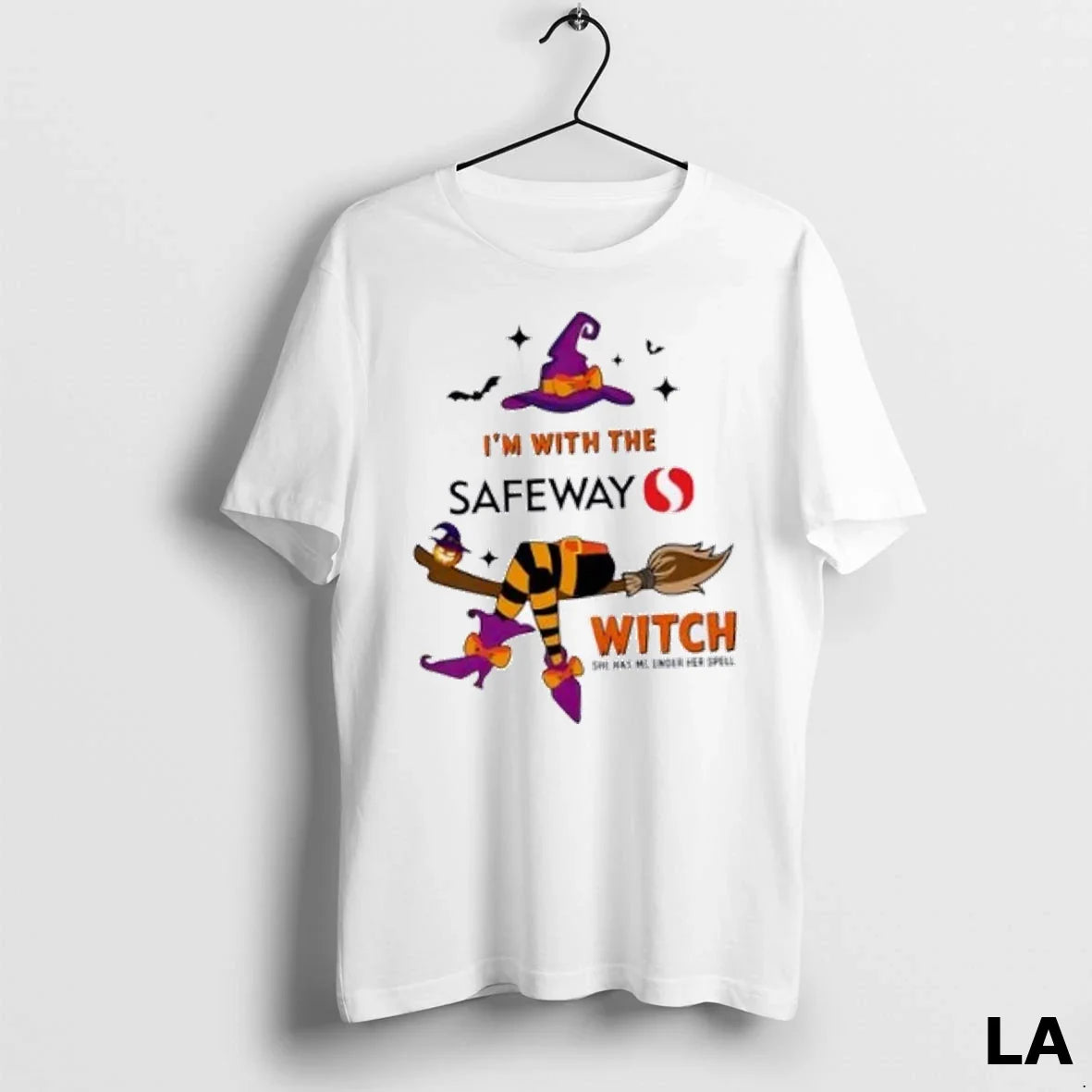 Original Im Safeway Witch She Has Me Under Her Spell Halloween Shirt