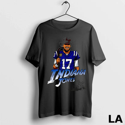 Original Indiana Jones X Indianapolis Colts Football Number 17 TShirt