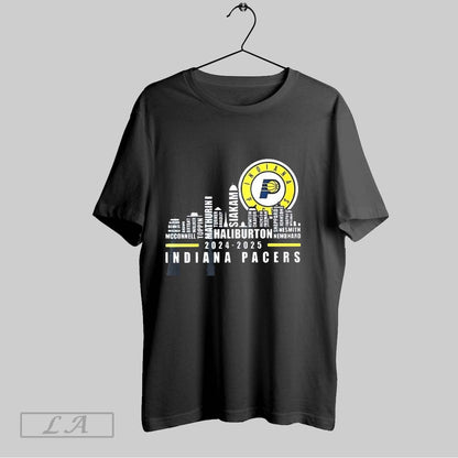 Original Indiana Pacers 2024 2025 Players Name City Skyline Shirt