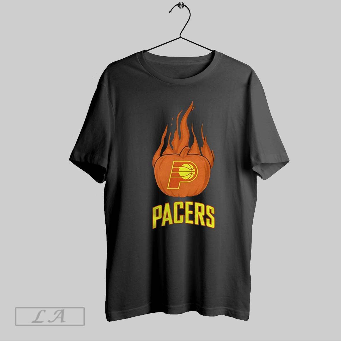 Original Indiana Pacers Flaming Pumpkin Halloween 2025 Shirt Designer