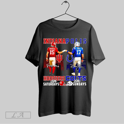 Original Indianapolis Hoosiers Saturdays Colts Sundays TShirt Unique