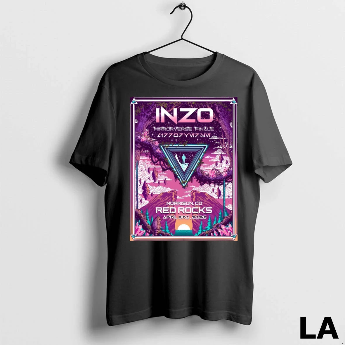 Original Inzo Apr 3 2026 Red Rocks Shows Hoodie Authentic Merch