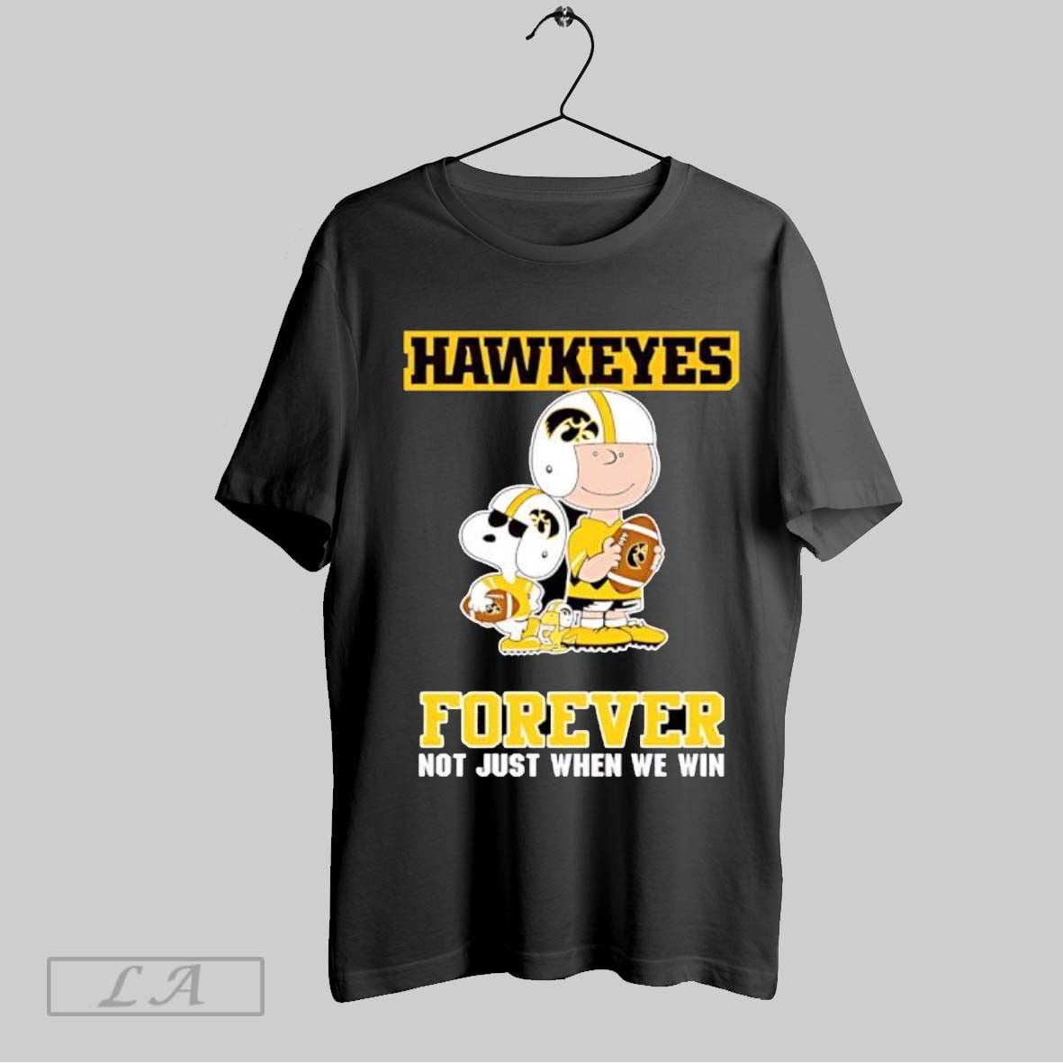 Original Iowa Hawkeyes Charlie Brown Cartoon Forever Shirt Retro