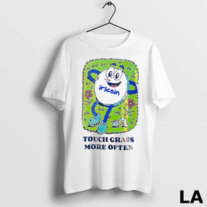 Original Irl Coin Touch Grass More Often Hoodie Classic Fashion