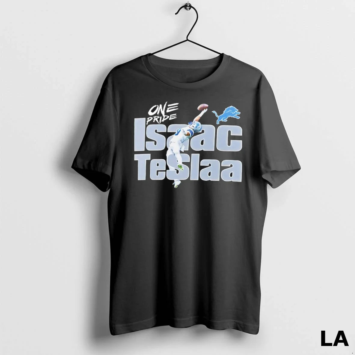 Original Isaac Teslaa One Pride Detroit Lions Player Hype TShirt
