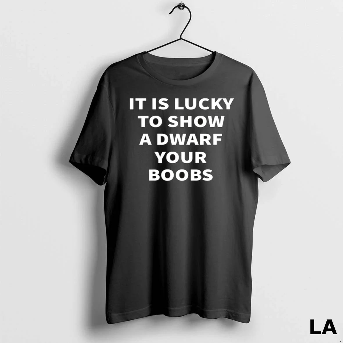 Original It Is Lucky To Show Dwarf Your Boobs Black Allbluetees