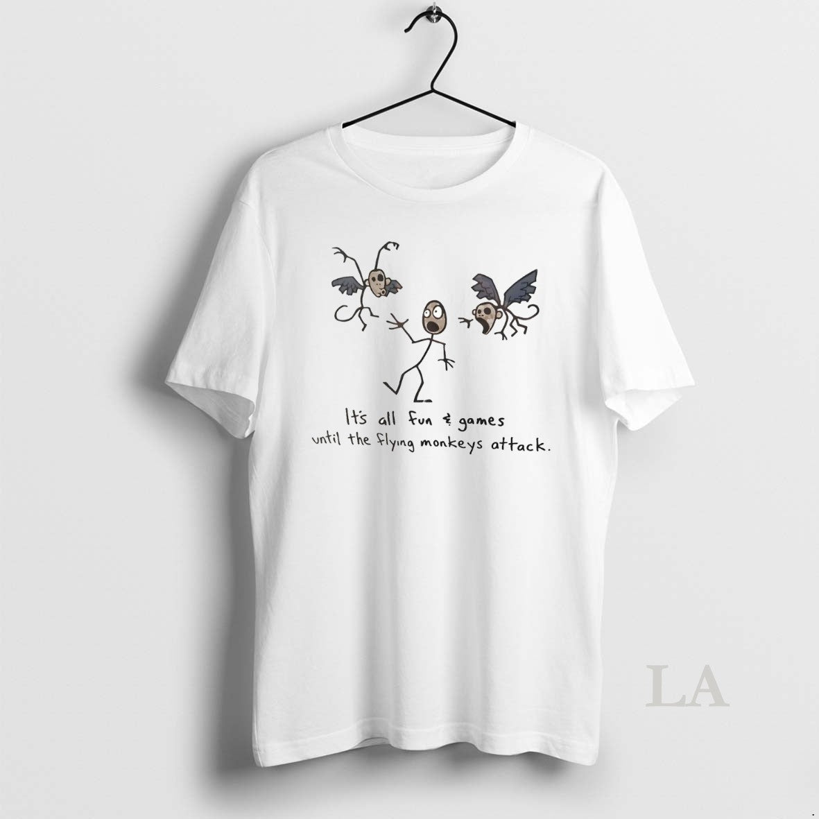 Original Its All Fun And Games Until Flying Monkeys Attack TShirt