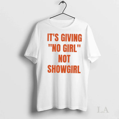 Original Its Giving No Not Showgirl Long Sleeve Modern Art
