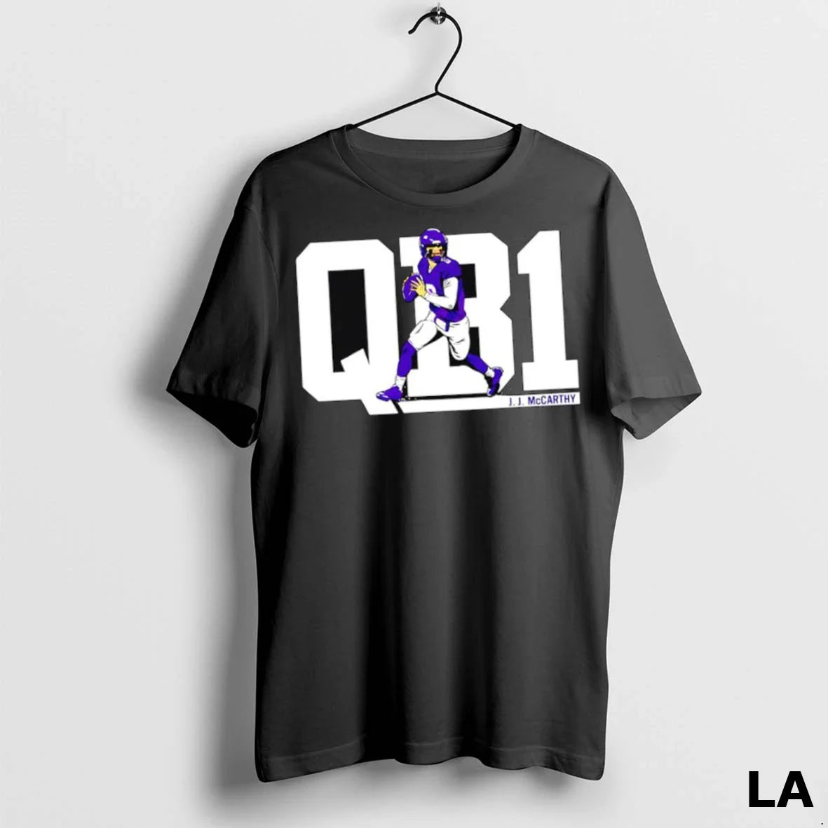 Original J J Mc Carthy Qb1 Player Shirt Authentic Apparel