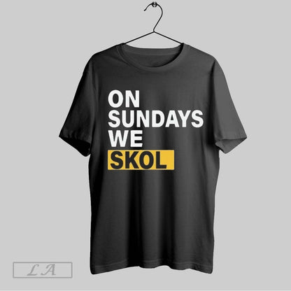 Original J J Mccarthy Sundays We Skol TShirt Stylish Collection