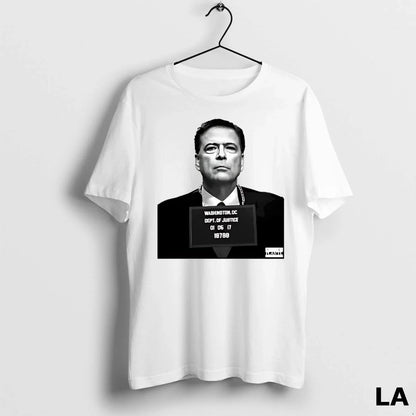 Original J Edgar Comey Mugshot Dept Justice Hoodie Modern Style