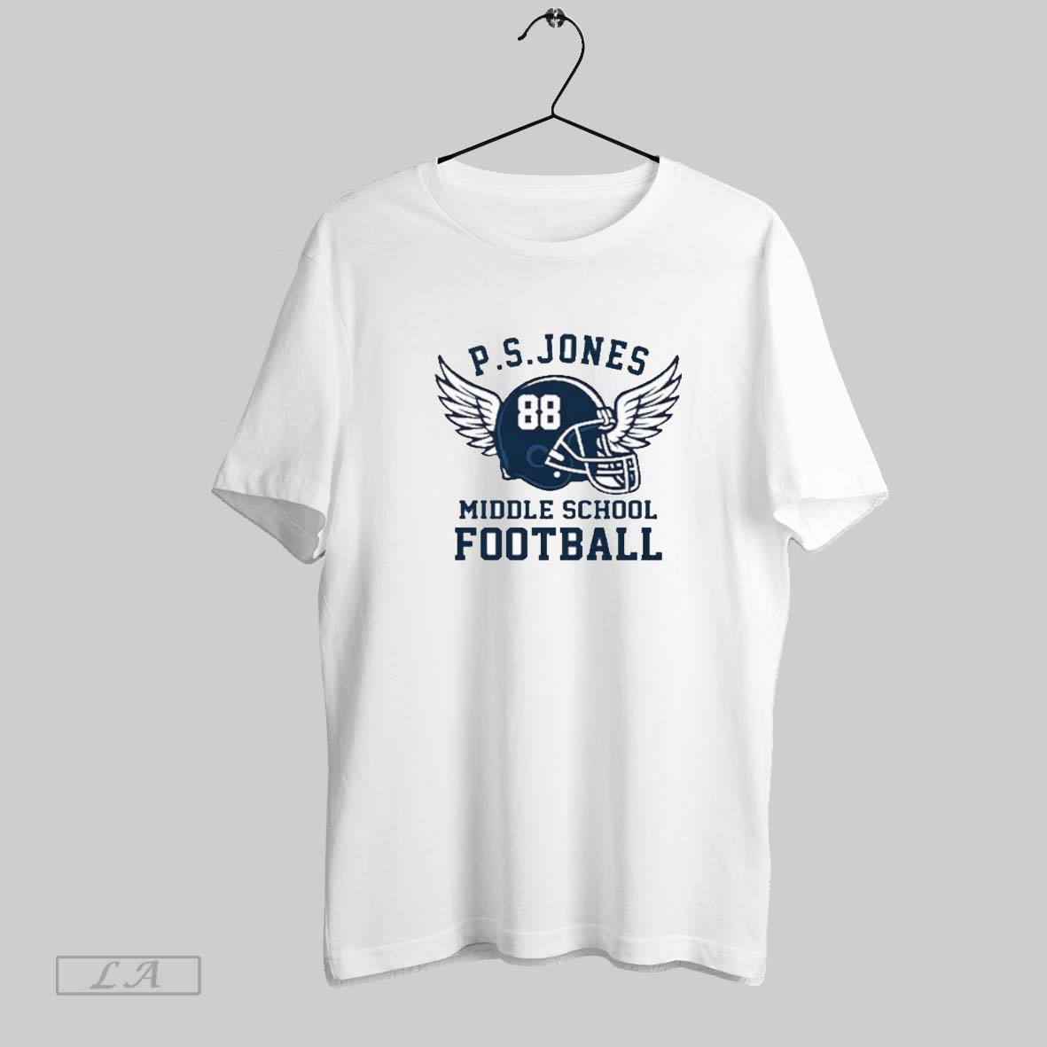 Original Jack Oneal Tribute Wear Ps Jones Middle School Football Tee