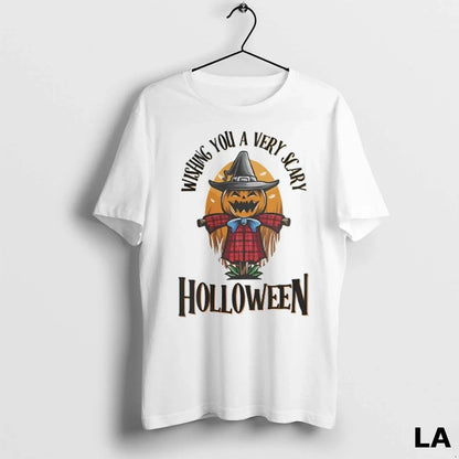 Original Jack O Lantern Wishing You Scary Halloween TShirt Elegant