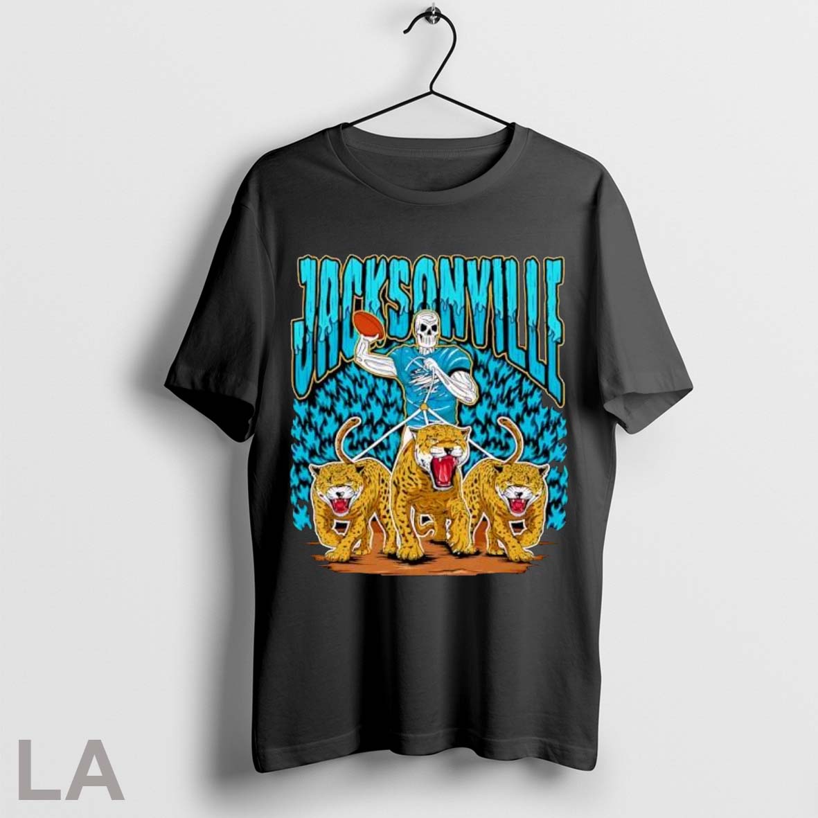 Original Jacksonville Jaguars Skeleton Player Leading Jaguars