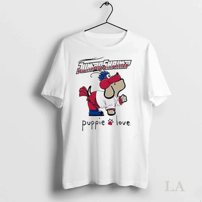 Original Jacksonville Jumbo Shrimp Puppie Love Sky Mascot Long Sleeve