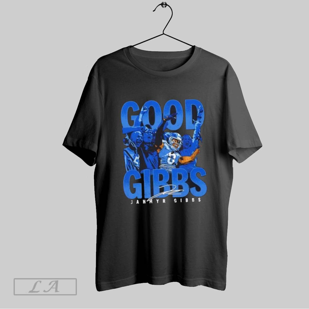 Original Jahmyr Gibbs Detroit Lions Crowd Celebration Signature Tee