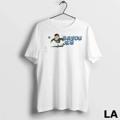 Original Jake Retzlaff Bayou Jew Tulane Green Wave Football Tee
