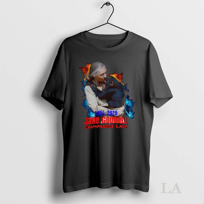 Original Jane Goodall Chimpanzee Lady Rip 1934 2025 Shirt Vintage