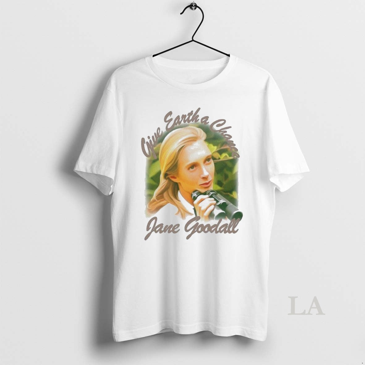Original Jane Goodall Give Earth Chance Tee Authentic Style