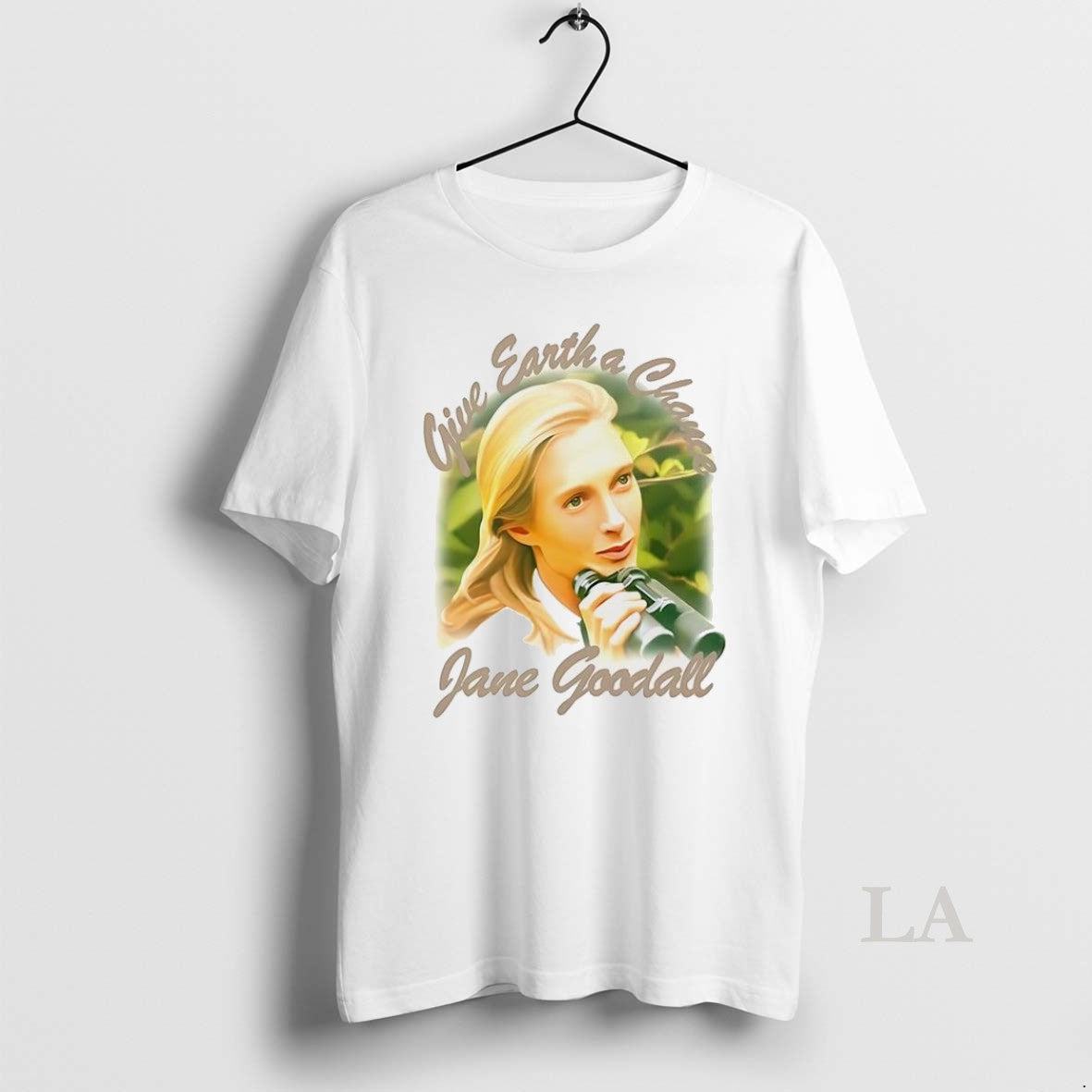 Original Jane Goodall Give Earth Chance Memorial Tank Top Vintage