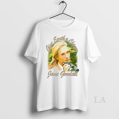 Original Jane Goodall Give Earth Chance Memorial Tank Top Vintage