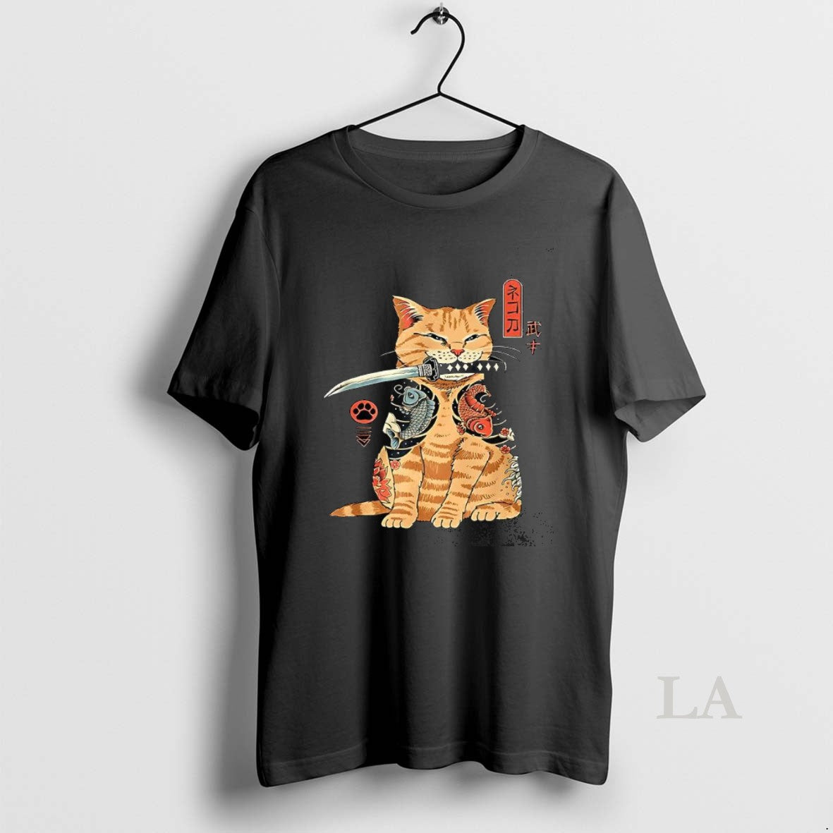 Original Japanese Samurai Ninja Cat Kawaii Tattoo Sweatshirt Classic