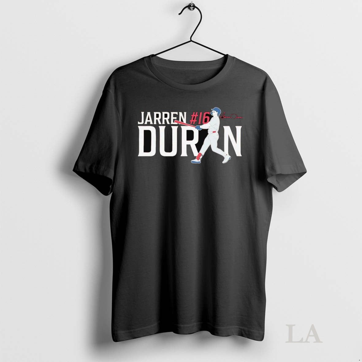 Original Jarren Duran 16 Batting Signature Boston Red Sox Tee