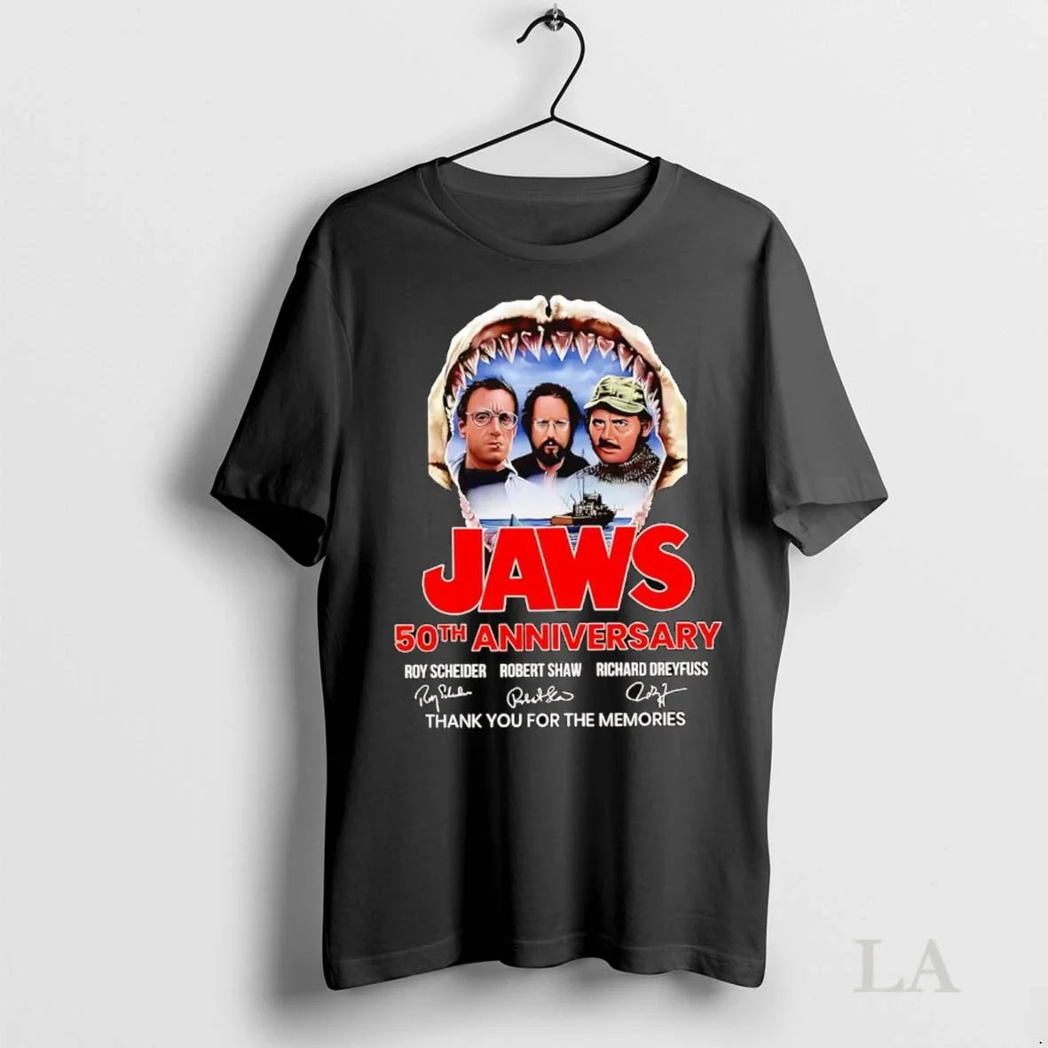 Original Jaws 2025 50Th Anniversary Thank You Memories Shirt Designer