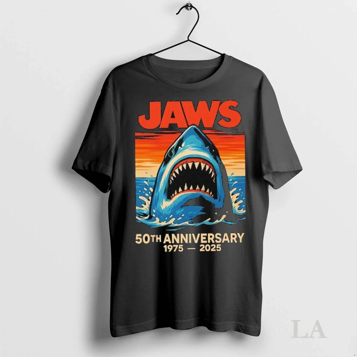 Original Jaws Movie 50Th Anniversary 1975 2025 Ladies Sweatshirt