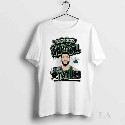 Original Jayson Tatum Boston Celtics Basketball Caricature TShirt