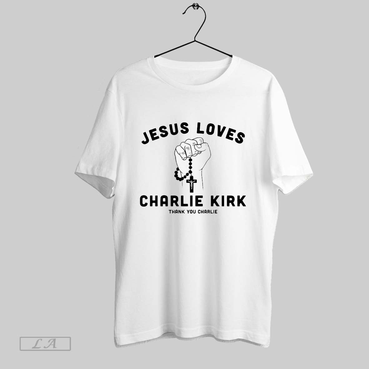 Original Jesus Loves Charlie Kirk Thank You Charlie TShirt Vintage Art