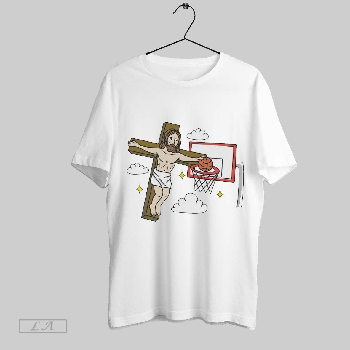 Original Jesus Crosses Jump Shot Shirt Trendy Fashion