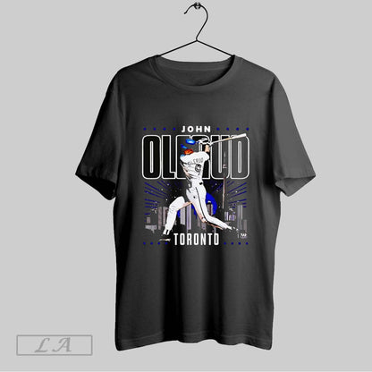 Original John Olerud Toronto Skyline Swing Long Sleeve Retro Fashion
