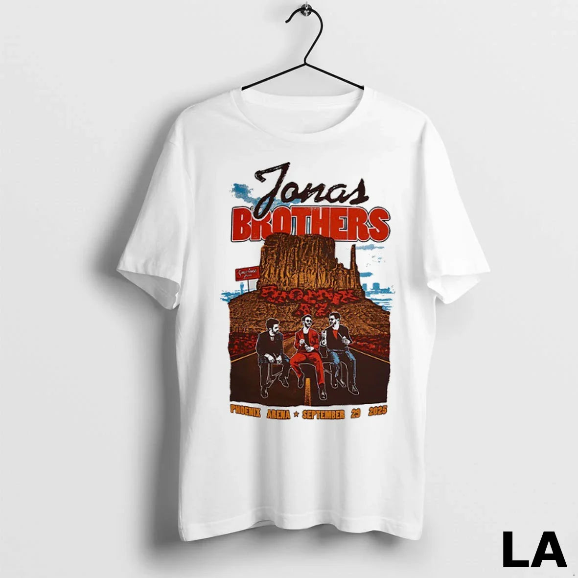 Original Jonas Brothers Phoniex Arena 2025 Hoodie Retro Design