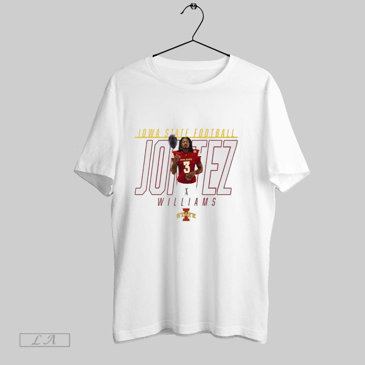 Original Jontez Williams Iowa State Football Illustrated Shirt Modern