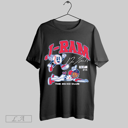 Original Jose Ramirez 30 40 Club Summer Cartoon Long Sleeve Vintage