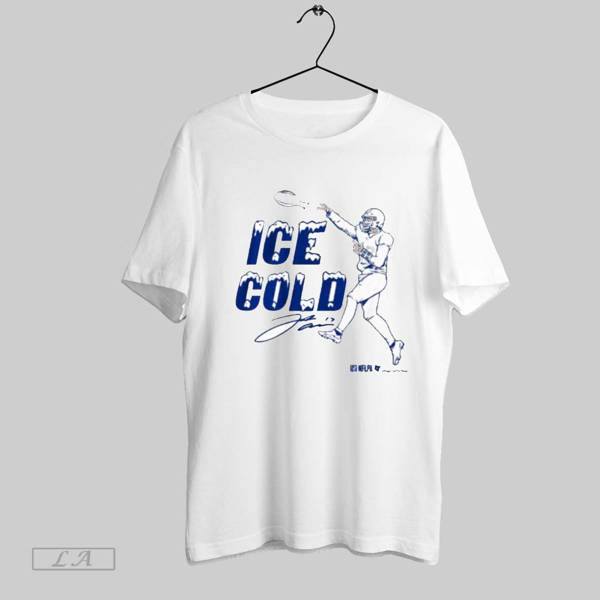 Original Josh Allen Ice Cold Signature TShirt Elegant Art