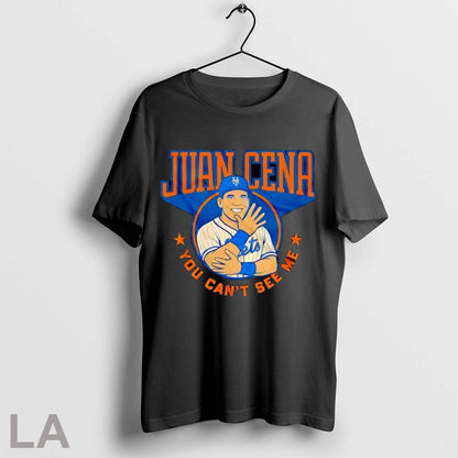 Original Juan Cena You Cant See Me Mets Baseball Parody Tee Designer
