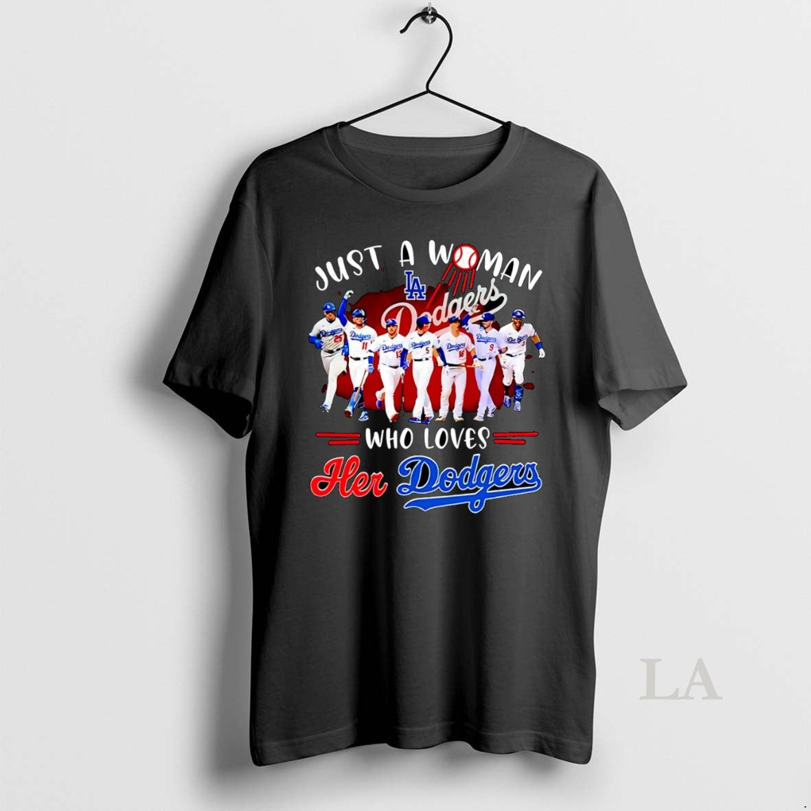 Original Just Who Loves Her Los Angeles Dodgers Baseball 2025 Mlb Tee