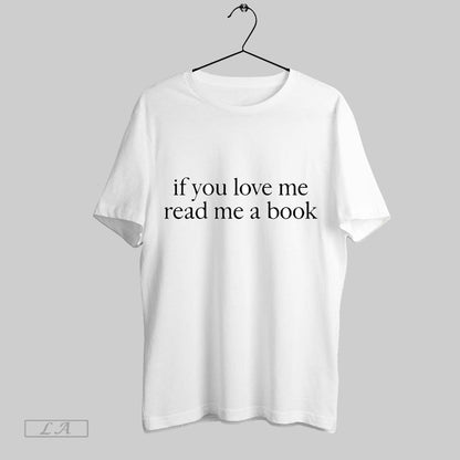 Original Kaia Gerber Wearing If You Love Me Read Me Book Sweatshirt