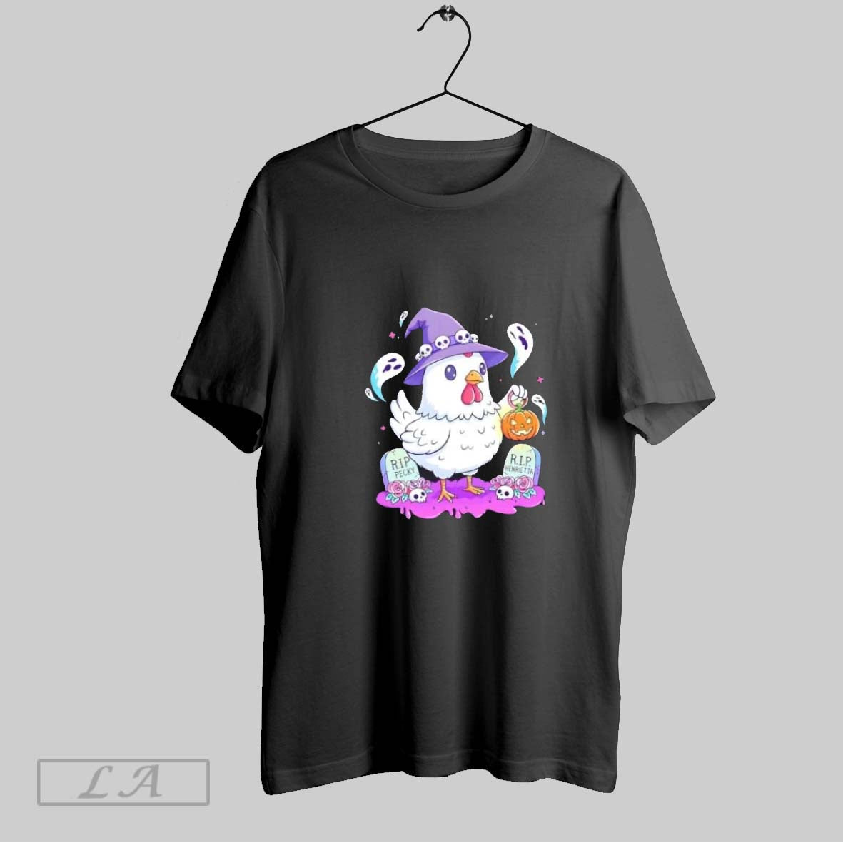 Original Kawaii Pastel Chicken Witch Halloween Hoodie Classic Art