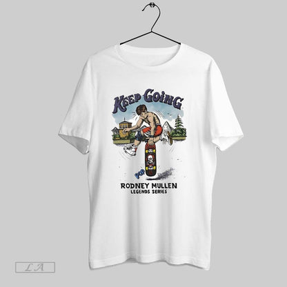 Original Keep Going Rodney Mullen Legends Series White S Tee Premium