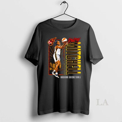 Original Kelsey Mitchell Indiana Fever Vertical Name Tee Classic