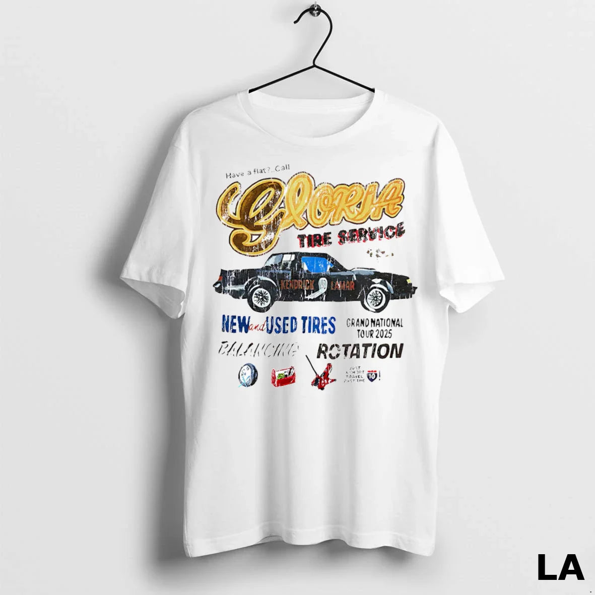 Original Kendrick Lamar Gloria Tire Service Tank Top Designer Fashion