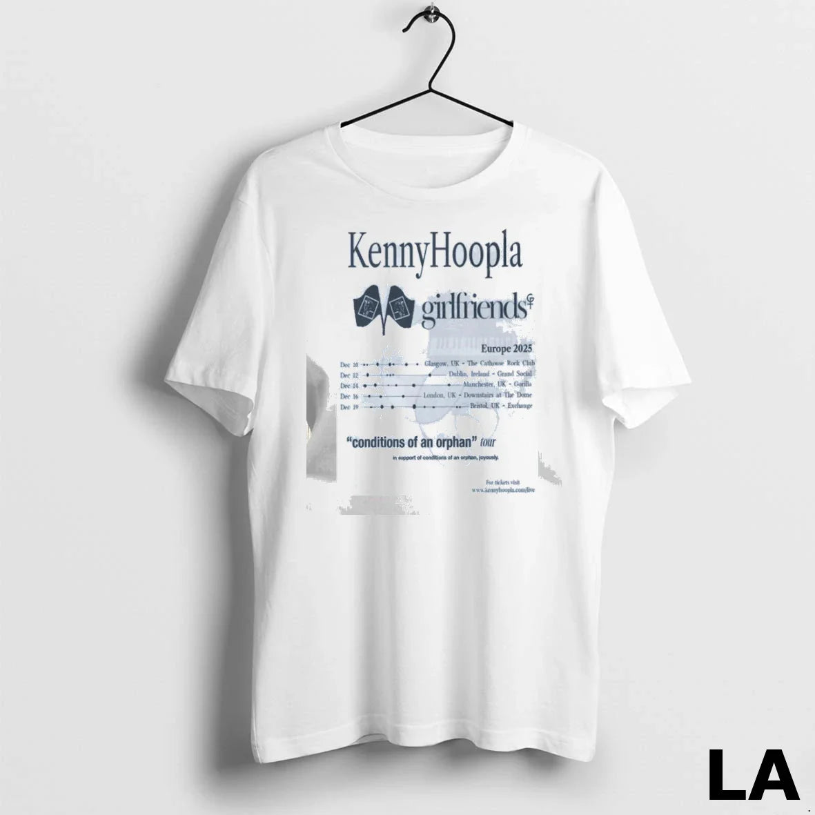 Original Kennyhoopla Girlfriends Europe 2025 Ladies Shirt Vintage Look