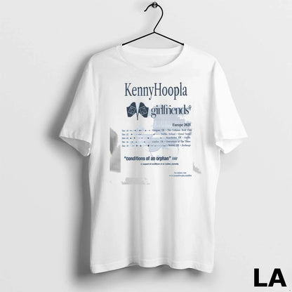 Original Kennyhoopla Girlfriends Europe 2025 Ladies Shirt Vintage Look