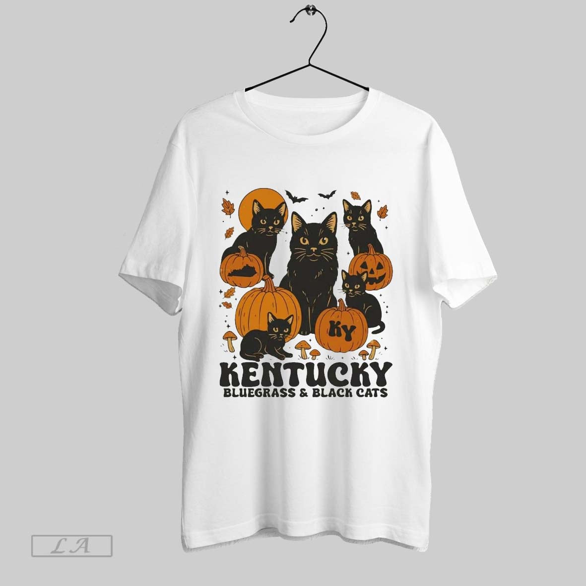 Original Kentucky Bluegrass And Black Cats Halloween Tee Authentic