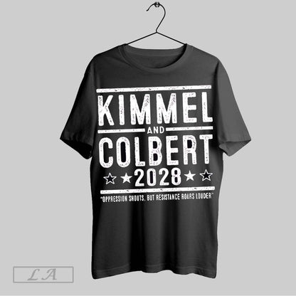 Original Kimmel And Colbert 2028 Resistance Roars Louder Sweatshirt