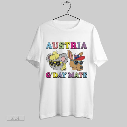 Original Koala And Kangaroo Austria Gday Mate Tee Premium Apparel