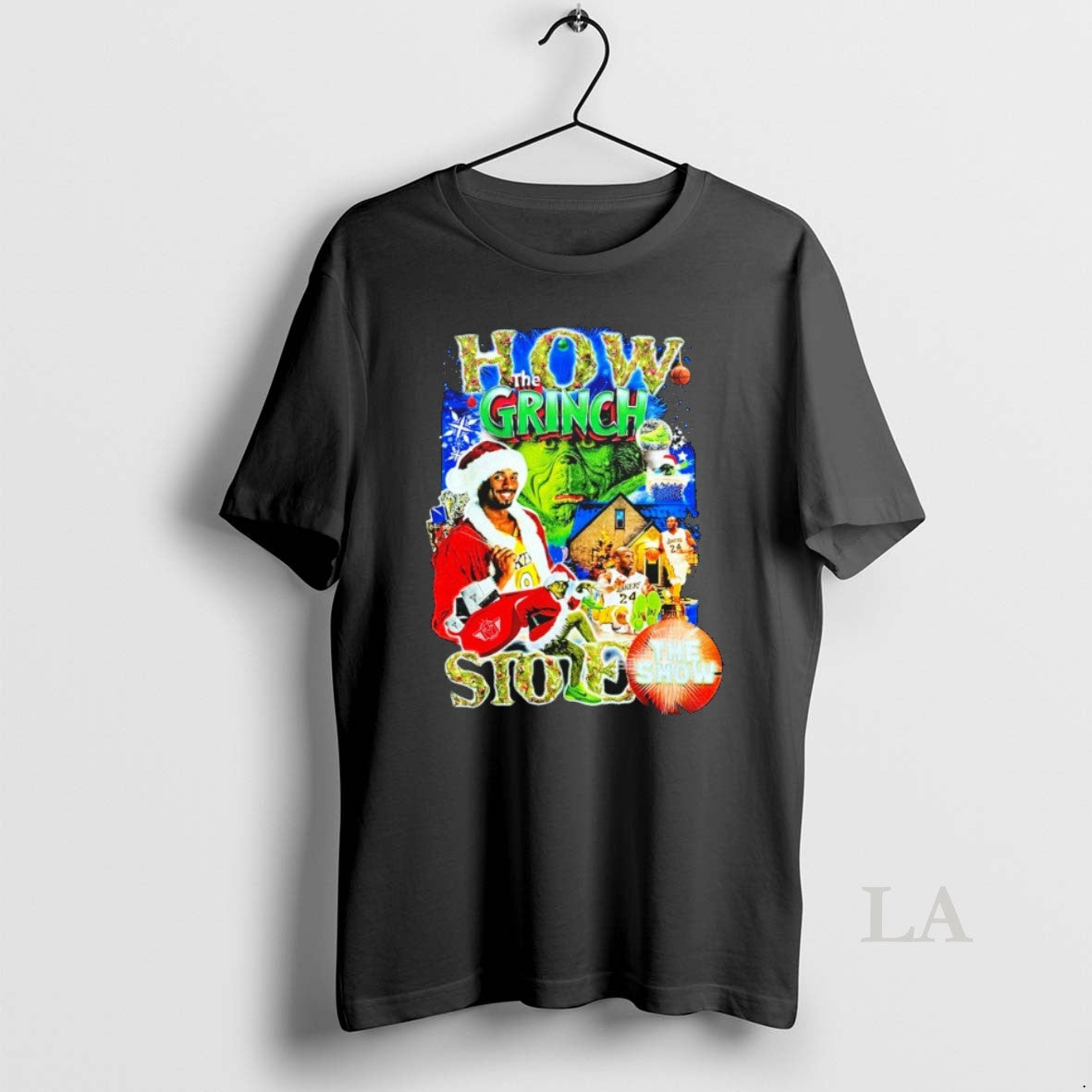 Original Kobe Bryant Los Angeles Lakers Grinch How Stole Shirt Unique